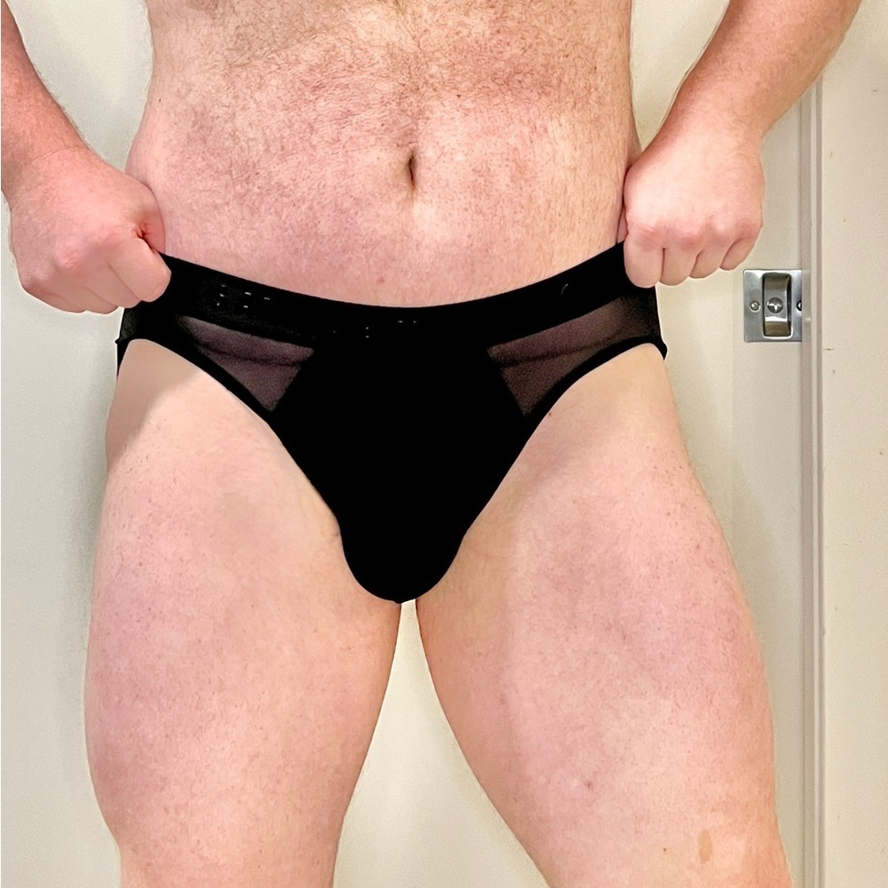 Savage X Fenty Black Mesh Briefs